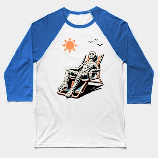 Mummy Laying On A Beach Chair Baseball T-Shirt